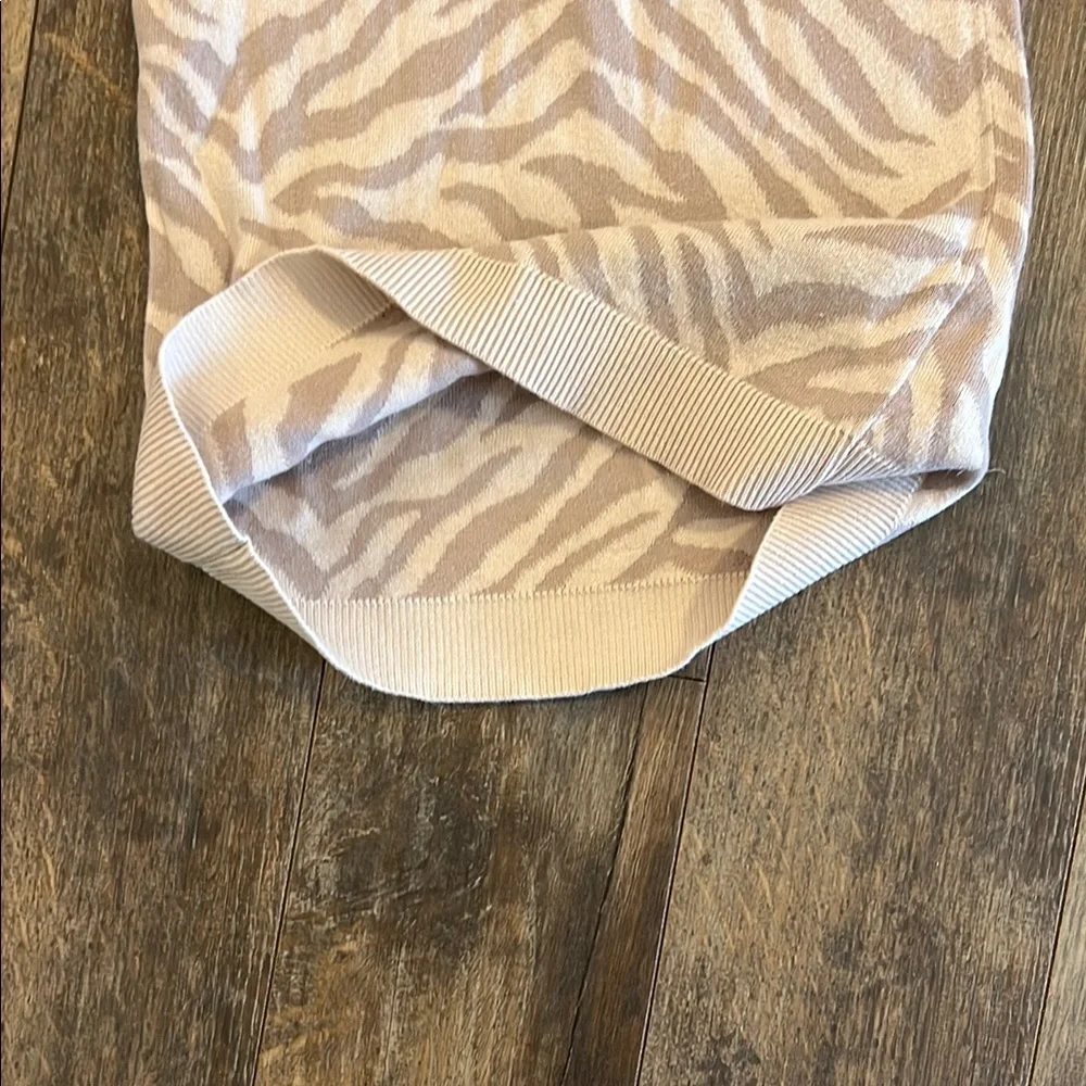 GAP brown zebra sweater dress